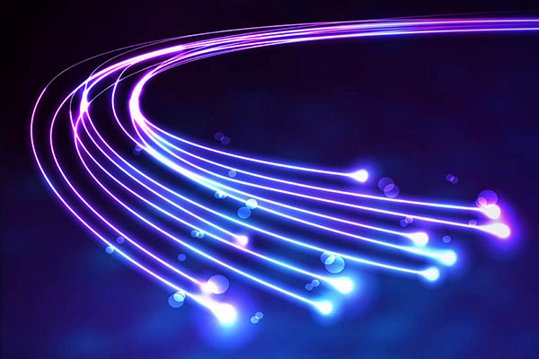 fiber optic cable stock photo