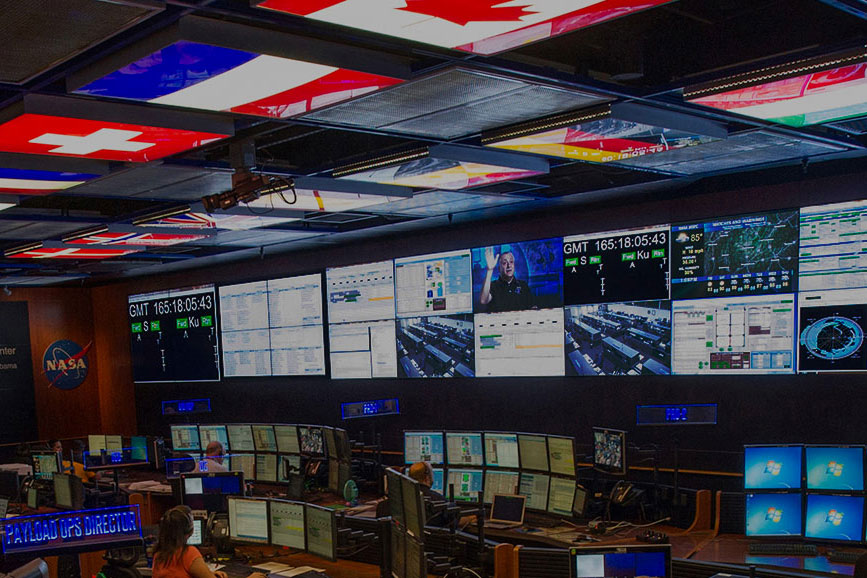 NASA video wall