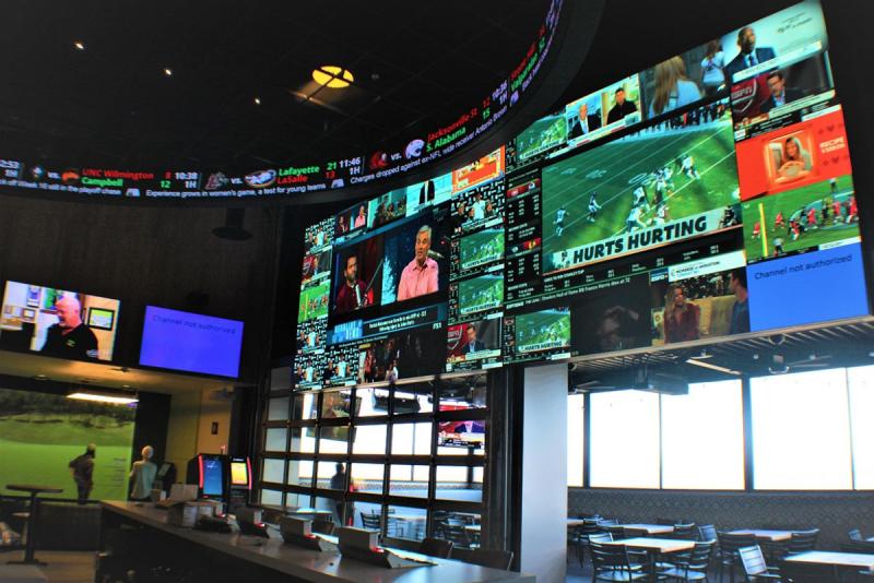 RGB Spectrum's Video Wall Processor Scores at Casino Sports Bar