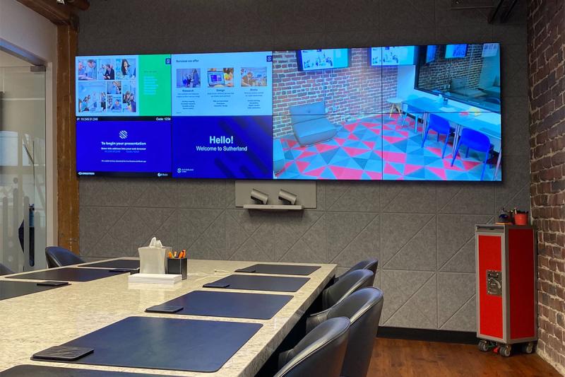 Global Experience Design Agency Showcases Conference Room Powered by Galileo Video Wall Processor