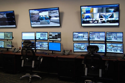 National Grid control room monitors