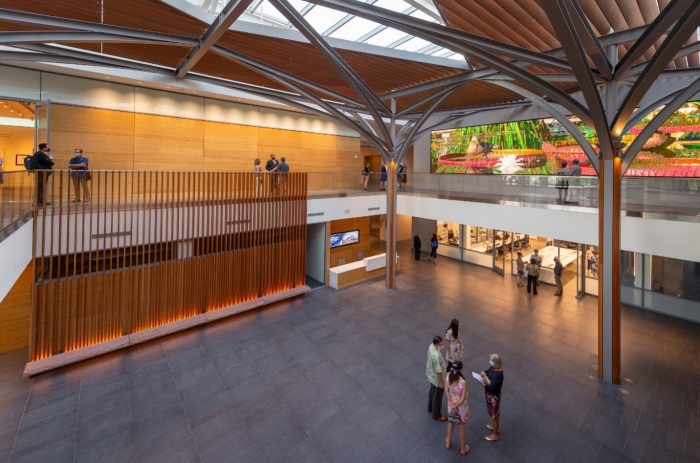 Denver Botanic Garden video wall