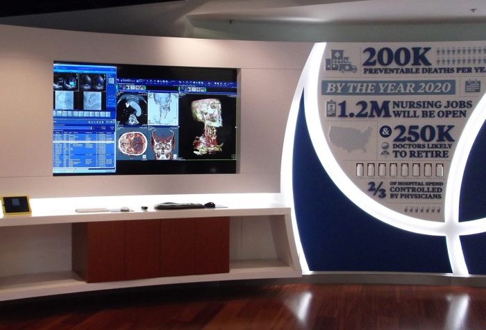 McKesson Worldwide Vision Center video wall display