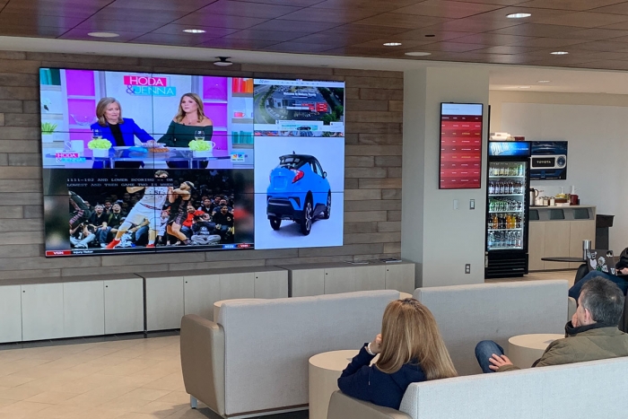 Toyota Customer Lounge Galileo video wall