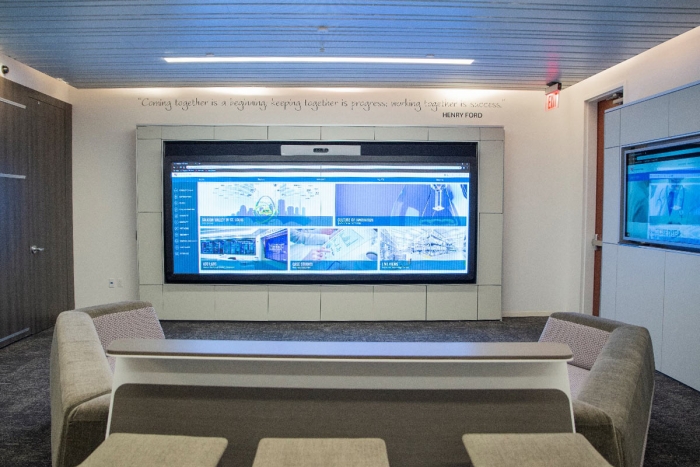 World Wide Technology Innovation Center collaborative video wall