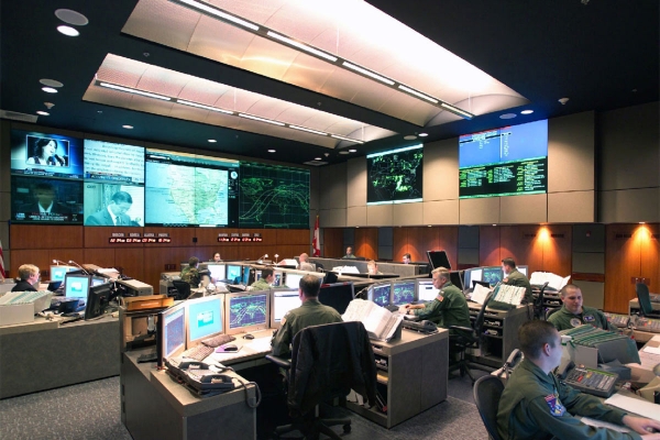 NORAD’s Cheyenne Mountain command room