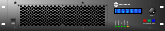 MediaWall 1900: Front
