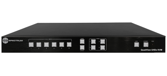 QuadView UHDx KVM - front view